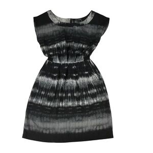 BeBop Batik Dress Tie Dye Black Gray White Small